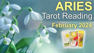 ARIES TAROT READING quotA GREEN LIGHT EXCITING NEW DOOR THERES SOMEONE SPECIAL IN ❤️quot February 2024 [upl. by Gerc]