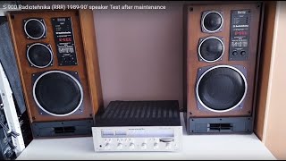 S90D Radiotehnika RRR 198990 speaker Test after maintenance [upl. by Alcott]