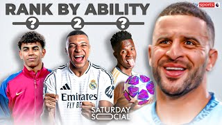 Kyle Walker RANKS the worlds BEST wingers [upl. by Kutzenco]