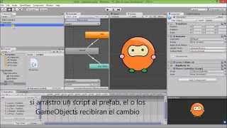 Unity crear prefab Instanciarlo y destruirlo usando script [upl. by Ingamar]