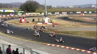 18° WINTER CUP 17022013 South Garda Karting Lonato del Garda PREFINALE CRASH [upl. by Littlejohn]