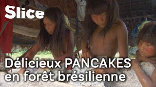 Galettes de manioc dans la forêt amazonienne avec la tribu Wajapi   SLICE [upl. by Noll]