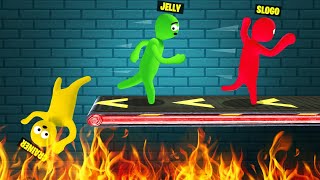 Playing a Deadly TREADMILL CHALLENGE Gang Beasts [upl. by Rubio]