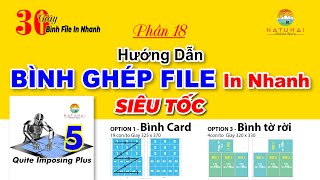 Hướng dẫn BÌNH GHÉP FILE in nhanh SIÊU TỐC với Quite Imposing Plus 5  Phần 18 [upl. by Edwine]