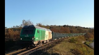 Train de bois et desserte à Langeac le 18 Novembre 2018 [upl. by Robi]