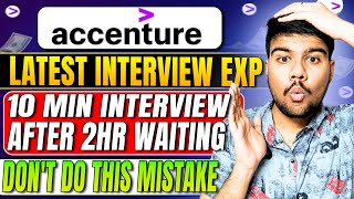 🚨Accenture Interview Reality 25Hour Wait for These Mistakes 😱 [upl. by Drofnats]