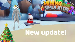 New ❄️WINTER❄️ update in Mining Simulator 2 ⛄️ [upl. by Kristian]