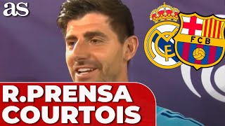 COURTOIS rueda de prensa  REAL MADRID 1  FC BARCELONA 2  Clásico pretemporada [upl. by O'Neill317]