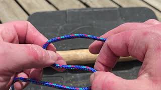 Fast InHand Method for Tying a Clove Hitch and a Constrictor Hitch [upl. by Luehrmann]