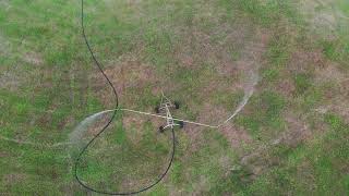 Drone Footage of Vaughan Irrigators Standard Four Wheel Irrigator [upl. by Elkraps]