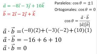 Vectores paralelos y ortogonales en R3  Ejemplo 1 [upl. by Eiramrebma484]