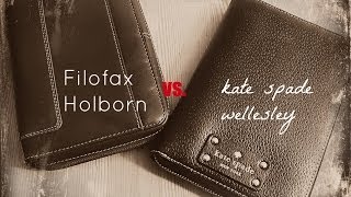 Filofax Holborn vs Kate Spade Wellesley The Great WalletPlanner Debate [upl. by Dnaltiac]