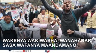 MWANZO HABARI LIVE WAKENYA WAKIWASHA WANAHABARI SASA WAFANYA MAANDAMANO [upl. by Isadore]