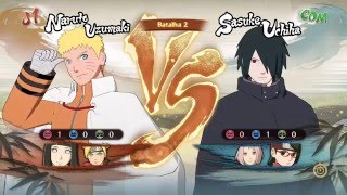 Naruto Storm 4 Dublado PTBR Naruto Hinata e Boruto vs Sasuke Sakura e Sarada [upl. by Hannad]