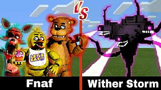 Five Nights At Freddys 2 vs Wither Storm  Minecraft CREEPY [upl. by Ellenar]