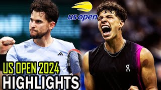 Ben Shelton vs Dominic Thiem Round 1  US Open 2024 [upl. by Anaimad]