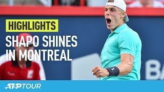 Shapovalov Scores Opening Win  HIGHLIGHTS  ATP [upl. by Ynohtnaeoj]