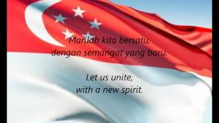 Singaporean National Anthem  quotMajulah Singapuraquot MSEN [upl. by Ogilvie636]