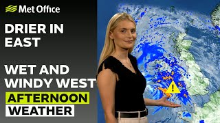 290924 – Dry in the east wet in the west – Afternoon Weather Forecast UK –Met Office Weather [upl. by Adachi]