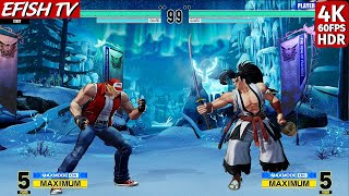 Terry Bogard vs Haohmaru Hardest AI  KOF XV [upl. by Ttocserp110]