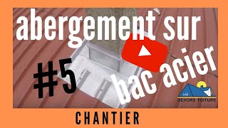 abergement cheminée en zinc sur bac acier 5 [upl. by Concoff816]