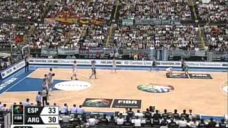 Mundial De Baloncesto Japon 2006 Semifinales España Argentina 01 09 06 Spanish [upl. by Audrit537]