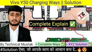 Vivo Y50 Charging Ways  Y50 Charging Problem Solution  y50 technicalmustak [upl. by Ekenna]