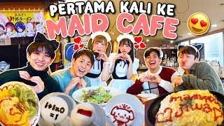 MAKAN DI MAID CAFE 🇯🇵 PERTAMA KALI BARENG WASEDABOYS NGAKAK 😂  BACK TO JAPAN [upl. by Leterg]