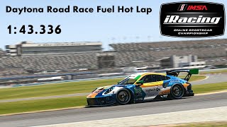 IMSA iRacing Series  Week 12  Daytona Road Race Fuel Hot Lap  143336 [upl. by Irneh]