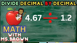 HOW TO DIVIDE DECIMALS  GRADE 58 [upl. by Aida856]