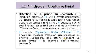 Systèmes Répartis  17  Principes des Algorithmes dElection [upl. by Omrelliug]