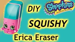 Shopkin Videos Erica Eraser Squishy Shopkins Season 4cookie swirl cshopkins DIYroxy ring [upl. by Wolfgang408]