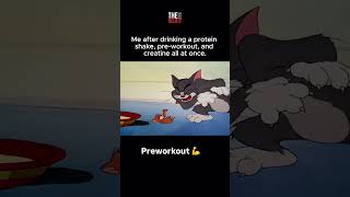 pre workout kicking in preworkout tomandjerry meme [upl. by Poppy]