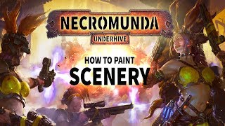 Necromunda How to paint scenery [upl. by Enyawed]