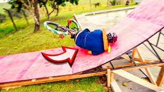 DEU MUITO RUIM NA RAMPA DE BMX NA FAZENDA 🙁 EP 5 [upl. by Eldin866]