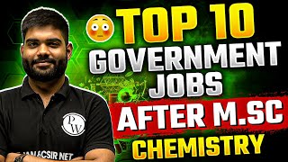 Top 10 Government Jobs After MSc Chemistry  IIT JAM Chemistry [upl. by Aineval268]