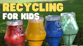 Recycling for Kids  Learn how to Reduce Reuse and Recycle [upl. by Maurizio]