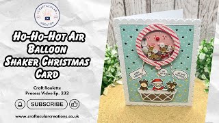 Making A HoHoHot Air Balloon Shaker Christmas Card with my lawnfawn Products [upl. by Kennedy97]