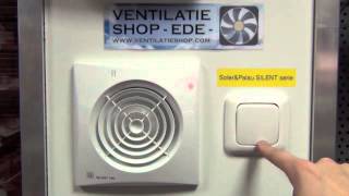 Badkamerventilatoren vergelijken op de testmuur van Ventilatieshopcom [upl. by Shirlee]