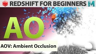 Redshift For Beginners  AOV  Ambient Occlusion [upl. by Eerihs]