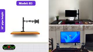 Single monitor Stand ARM for 10″27″ Monitor S3 monitorarms bd diy custommade decorationbd [upl. by Ahgiel983]