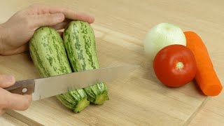 2 CALABACINES 2 TOMATES Y LA CENA ESTÁ LISTA ¡RECETA EN 10 MINUTOS [upl. by Yesteb865]