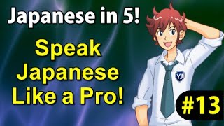 Speak Japanese Like a PRO  Learn Japanese in 5 minutes 13 [upl. by Ahsenyl598]