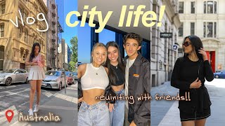 Living the city life  VLOG 💌 Reuniting with friends photoshoots Melbourne nightlife [upl. by Hassadah]