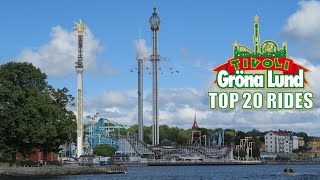 Top 20 Rides at Grona Lund [upl. by Christopher]