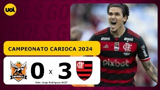 NOVA IGUAÇU 0 x 3 FLAMENGO  CAMPEONATO CARIOCA 2024 VEJA OS GOLS [upl. by Yehtomit]