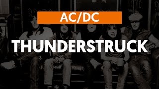 THUNDERSTRUCK  ACDC  Como tocar na guitarra [upl. by Zarger208]