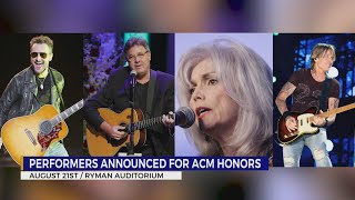 Performers announced for ACM Honors at Ryman Auditorium [upl. by Vanda]