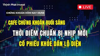 Thời điểm CHUẨN BỊ nhịp mới  Cổ phiếu khỏe dần lỗ diện  CAFE Chứng Khoán 0908 [upl. by Newra]