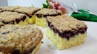 Easy Blueberry Streusel Coffee Cake  NO FAIL Recipe [upl. by Marcia]